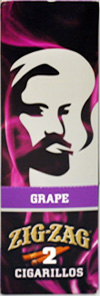 ZIG ZAG CIGARILLO WRAP GRAPE 15-2PKS