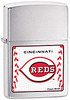 ZIPPO MLB CINCINNATI REDS - BRUSHED CHROME