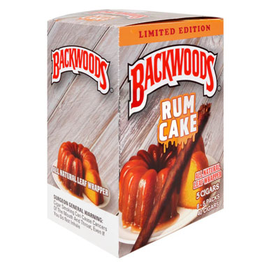 Backwoods Cigars Rum Cake 8 Packs of 5