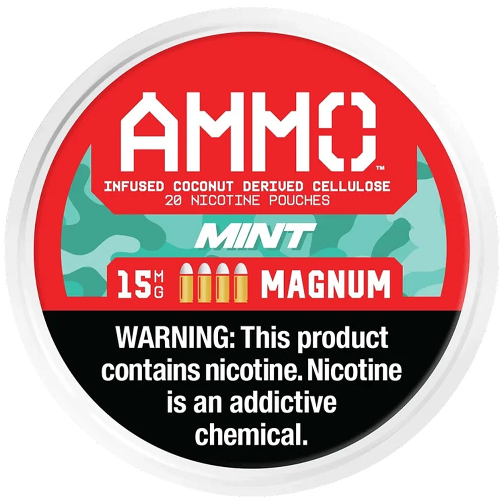 AMMO Nicotine Pouches Mint 15mg 5ct