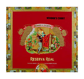 Romeo y Julieta Reserva Real Veronas Court Tube Medium Brown
