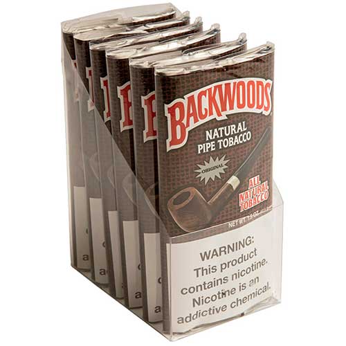 Backwoods Pipe Tobacco Original 6 1.5oz Packs