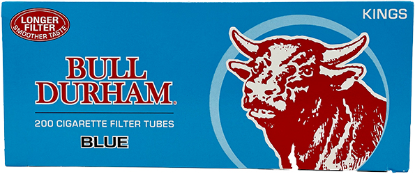 Bull Durham Cigarette Tubes Blue King Size 200ct