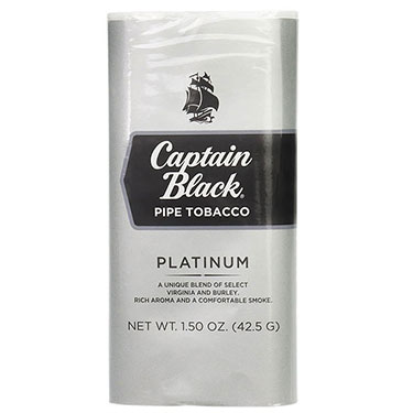 Captain Black Pipe Tobacco Platinum 5 1.5oz Packs