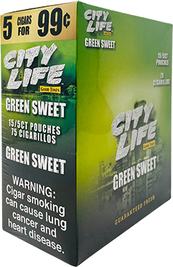 City Life Cigarillos Classic Green 15ct