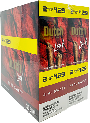 Dutch Leaf Real Sweet 30 Packs of 2