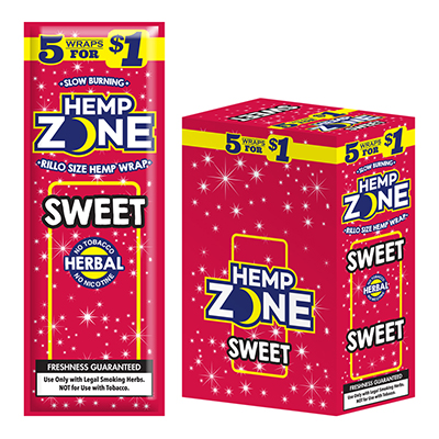 Hemp Zone Wraps Sweet 15 Pack