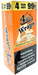 4 Kings Wraps Mango 120ct Box