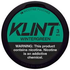 KLINT Nicotine Pouches Wintergreen 3mg 5ct