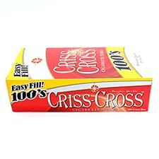 Criss Cross Cigarette Tubes Red 100s 200ct