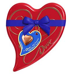 Dove Milk Chocolate Truffles Valentines Day Heart Tin 5.82oz