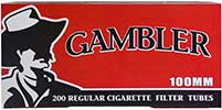 Gambler Cigarette Tubes Regular 100s 200ct Box