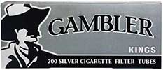 Gambler Silver King Size Cigarette Tubes 200ct