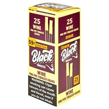 Good Times Black Smooth Wine Cigars 25ct Box