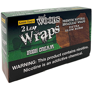 Good Times Sweet Woods Irish Cream Leaf Wraps 30ct