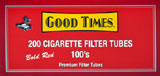 Good Times Filter Tubes Red 100