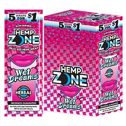 Hemp Zone Wraps Wet Dreams 15 Pack