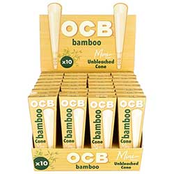 OCB Bamboo Cones Mini 70mm 32 Packs of 10