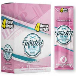 Twisted Hemp Bubble Pop Wraps 60ct