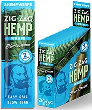 Zig Zag Hemp Wraps Blue Dream 25 Packs of 2