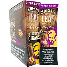Zig Zag Leaf Rough Cut Cigars Honey Berry 15 Packs of 2