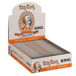 Zig Zag Vintage Orange King Size Rolling Papers 24ct Box