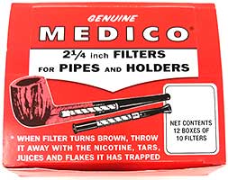 Medico Pipe Filters 2 1 4 12 boxes of 10 each