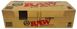 Raw Cigarette Tubes King Size 200 Ct