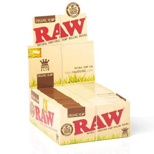 RAW Organic Hemp King Rolling Papers 50ct Box