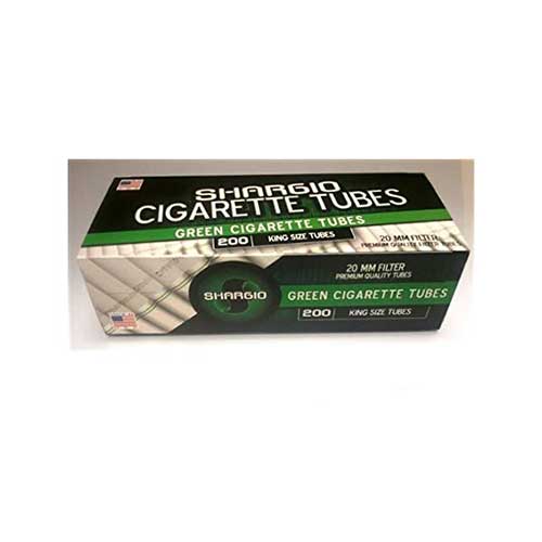 Shargio Green King Size Cigarette Tubes 200ct