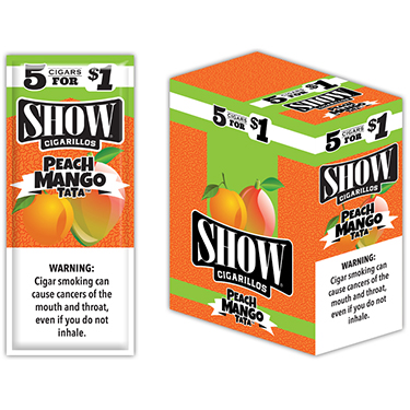 Show Cigarillos Peach Mango Tata 15 5pks