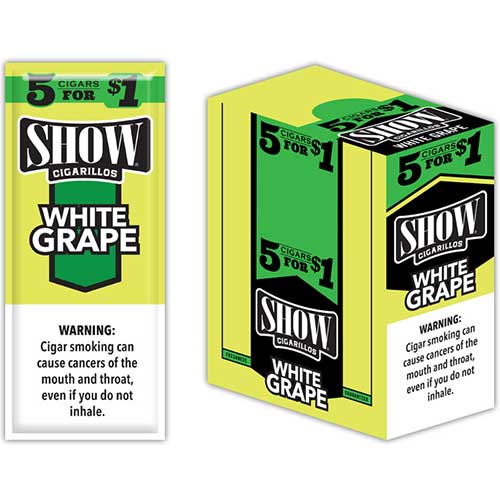 Show Cigarillos White Grape 15 5pks