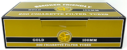 Smoker Friendly Cigarette Tubes Gold 100 200ct