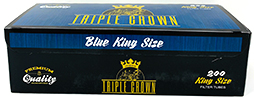 Triple Crown Cigarette Tubes Blue King Size 200ct