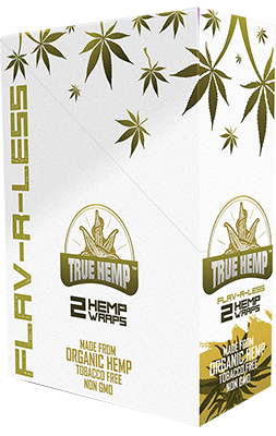 True Hemp Wraps Flav R Less 25 Packs of 2