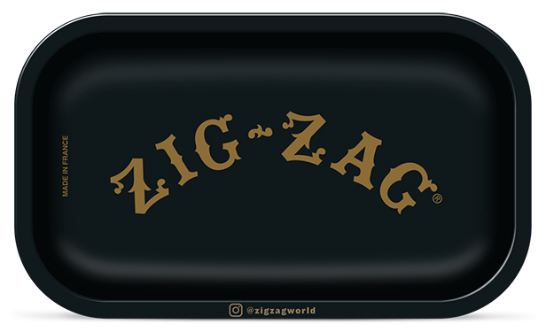 Zig Zag Black Small Rolling Tray