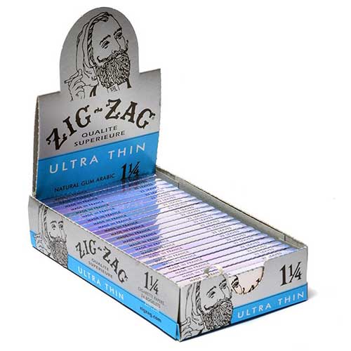 Zig Zag Ultra Thin 1.25 Pre Priced 99c Rolling Papers 24ct Box