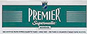 Premier Supermatic Menthol King Size Cigarette Tubes 200ct
