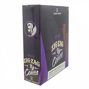 Zig Zag Cones Grape 15ct